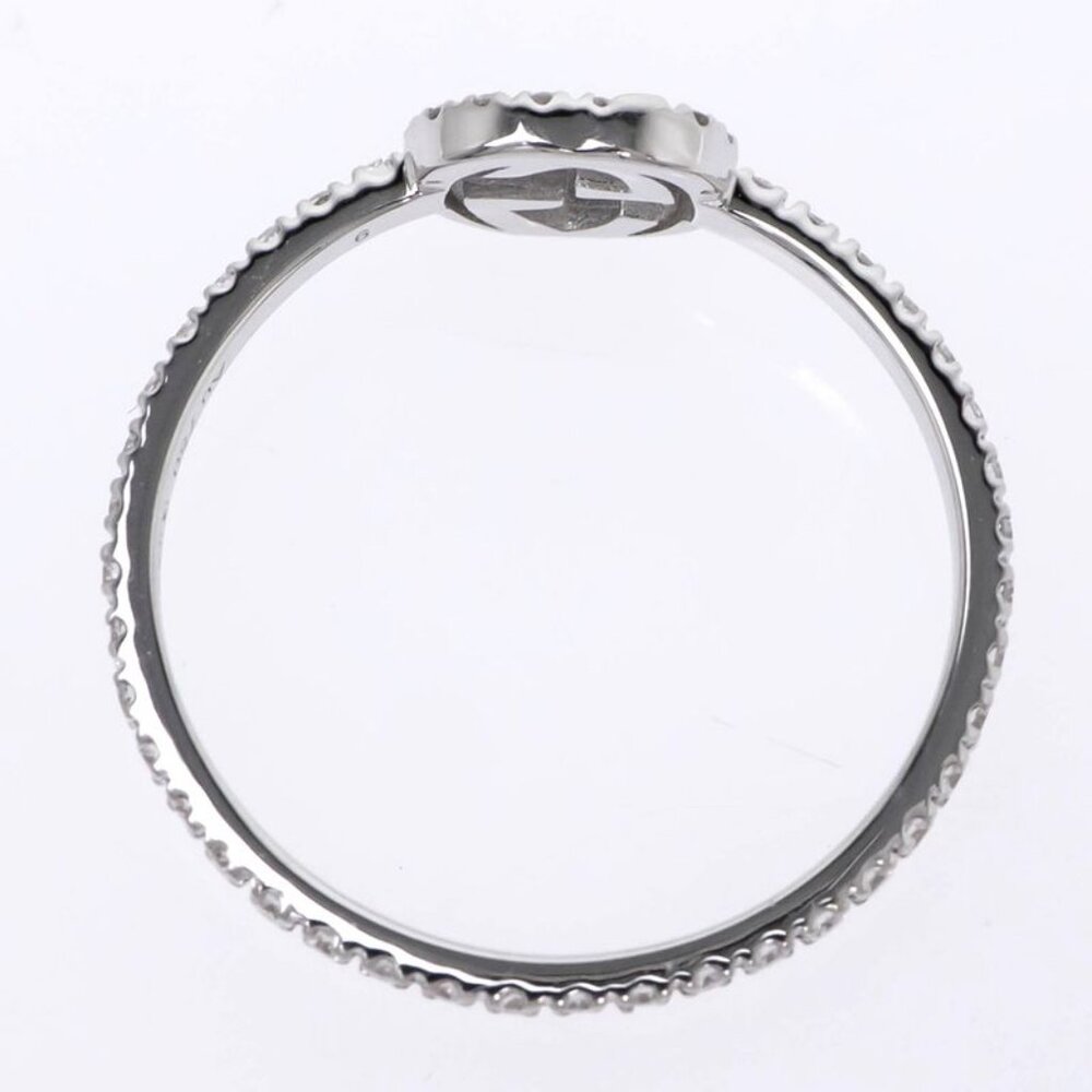 Gucci Interlocking GG Ring No 9 750 WG Full Eternity Diamond - Picture 5 of 10